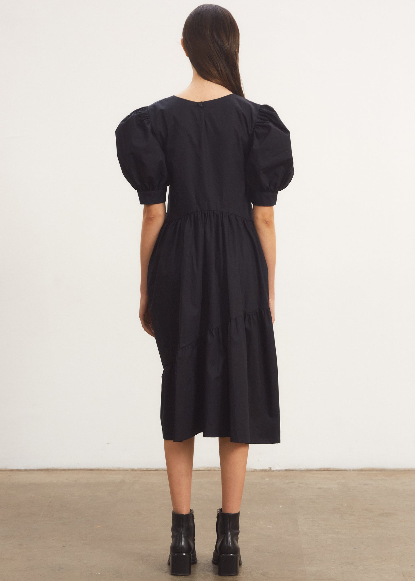 Maxi Puffy Dress Negro