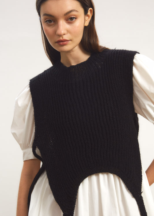 Daphne Hand Knitted Sweater Negro