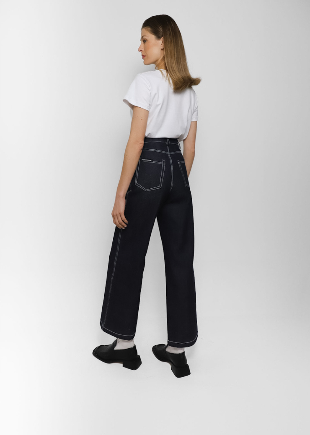 Classic Fit Jeans Wide Leg Indigo