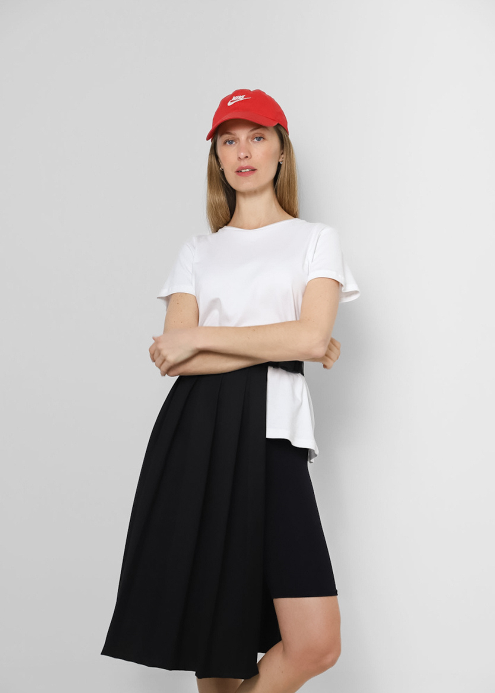 Falda Plisada Sporty Negro