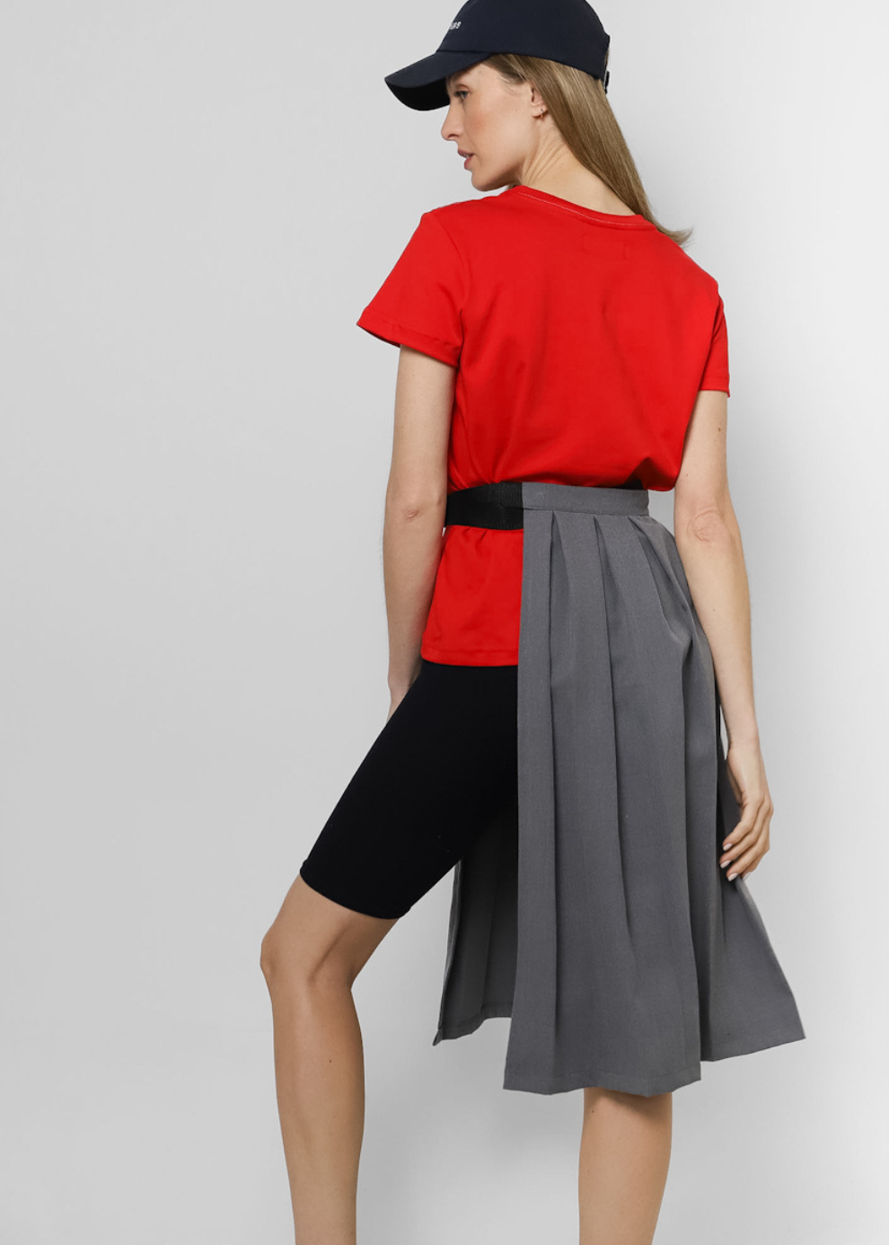 Falda Plisada Sporty Gris