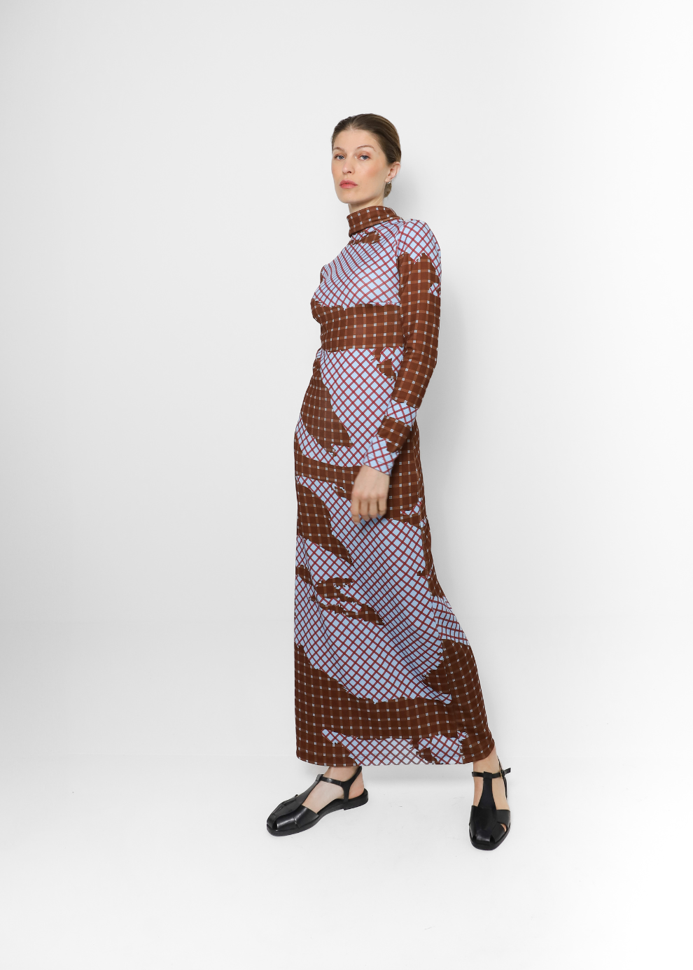 Sporty Sade Dress – Tartán Brown