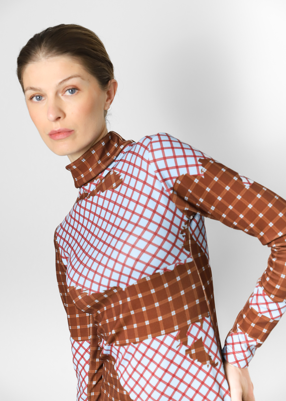 Sporty Sade Dress – Tartán Brown