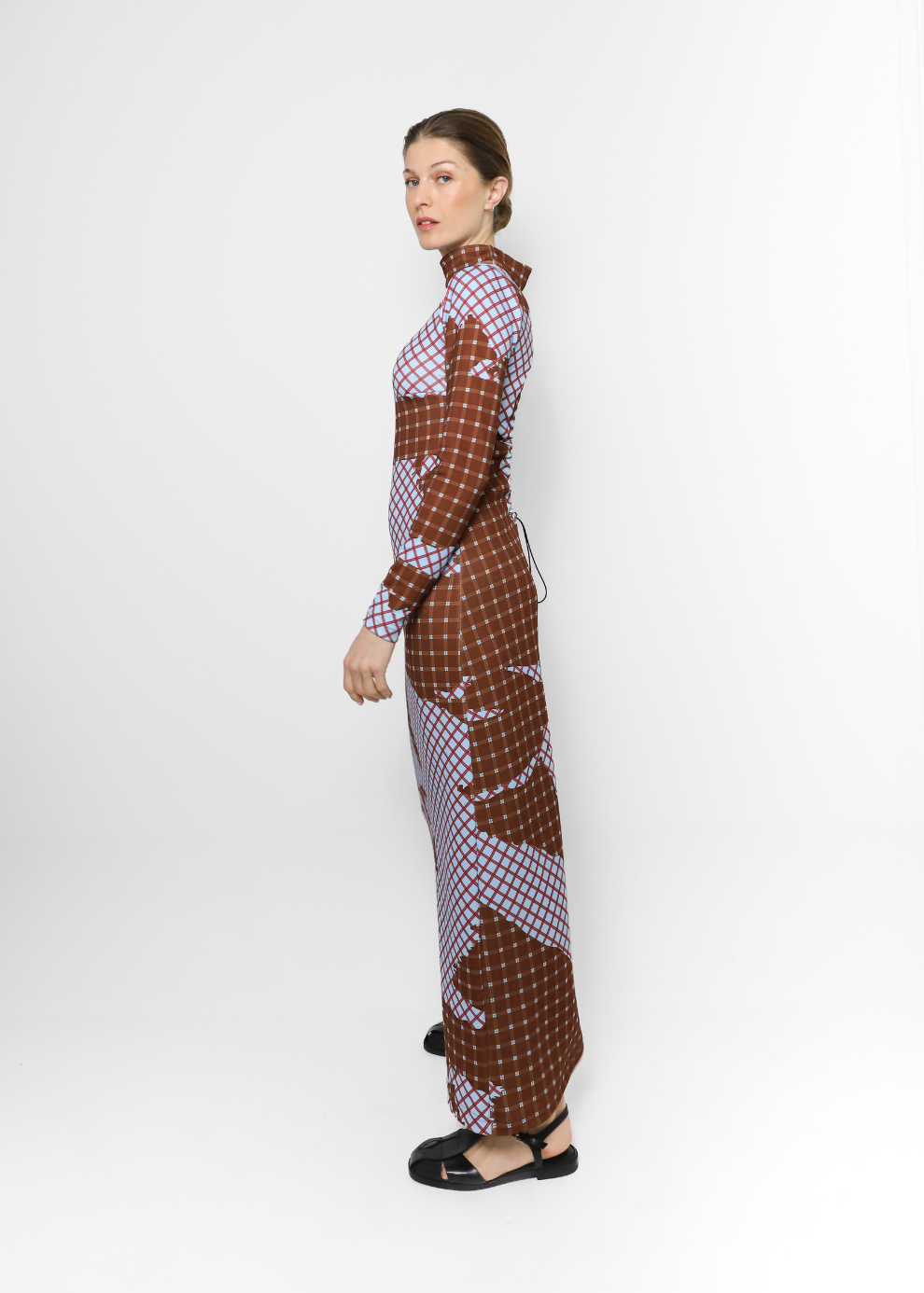 Sporty Sade Dress – Tartán Brown