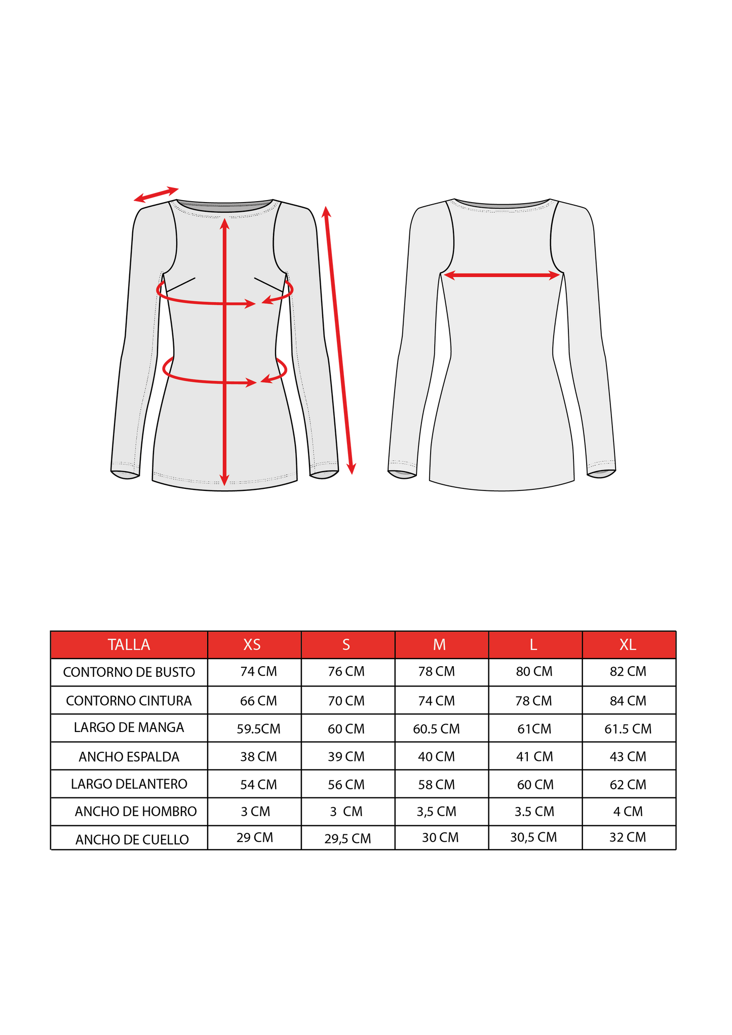 Top Cuello Bote Rojo