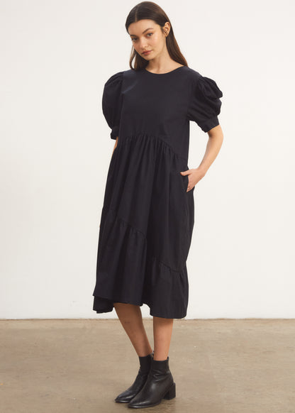 Maxi Puffy Dress Negro