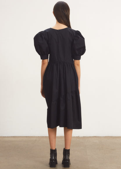 Maxi Puffy Dress Negro
