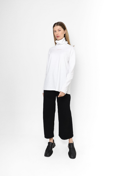 High Neck Tee Blanco