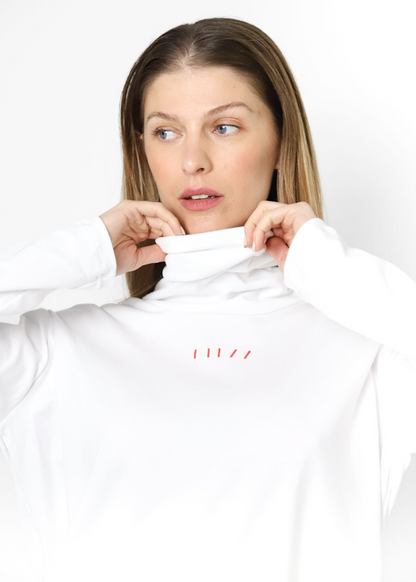 High Neck Tee Blanco