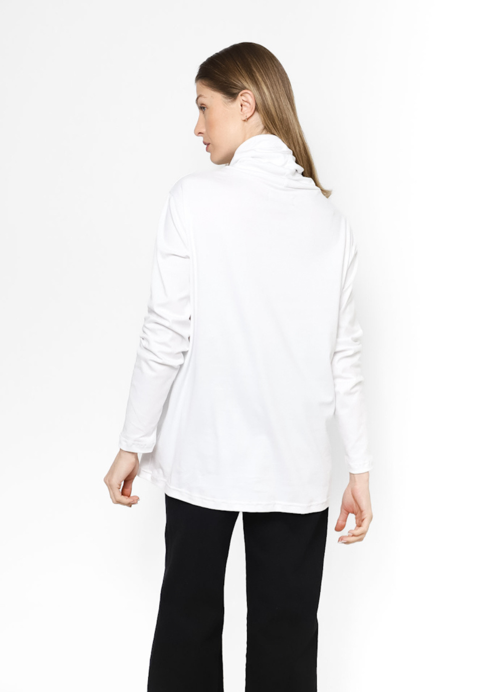 High Neck Tee Blanco