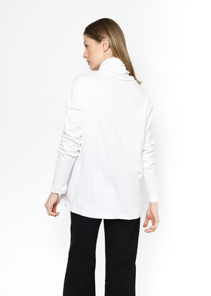 High Neck Tee Blanco