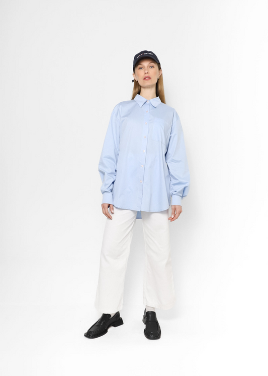 Classic Fit Jeans Wide Leg Blanco