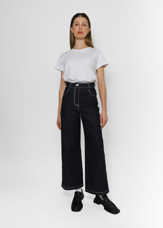 Classic Fit Jeans Wide Leg Indigo