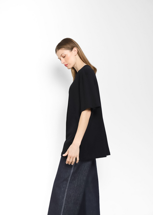 Basic Long Tee Negro