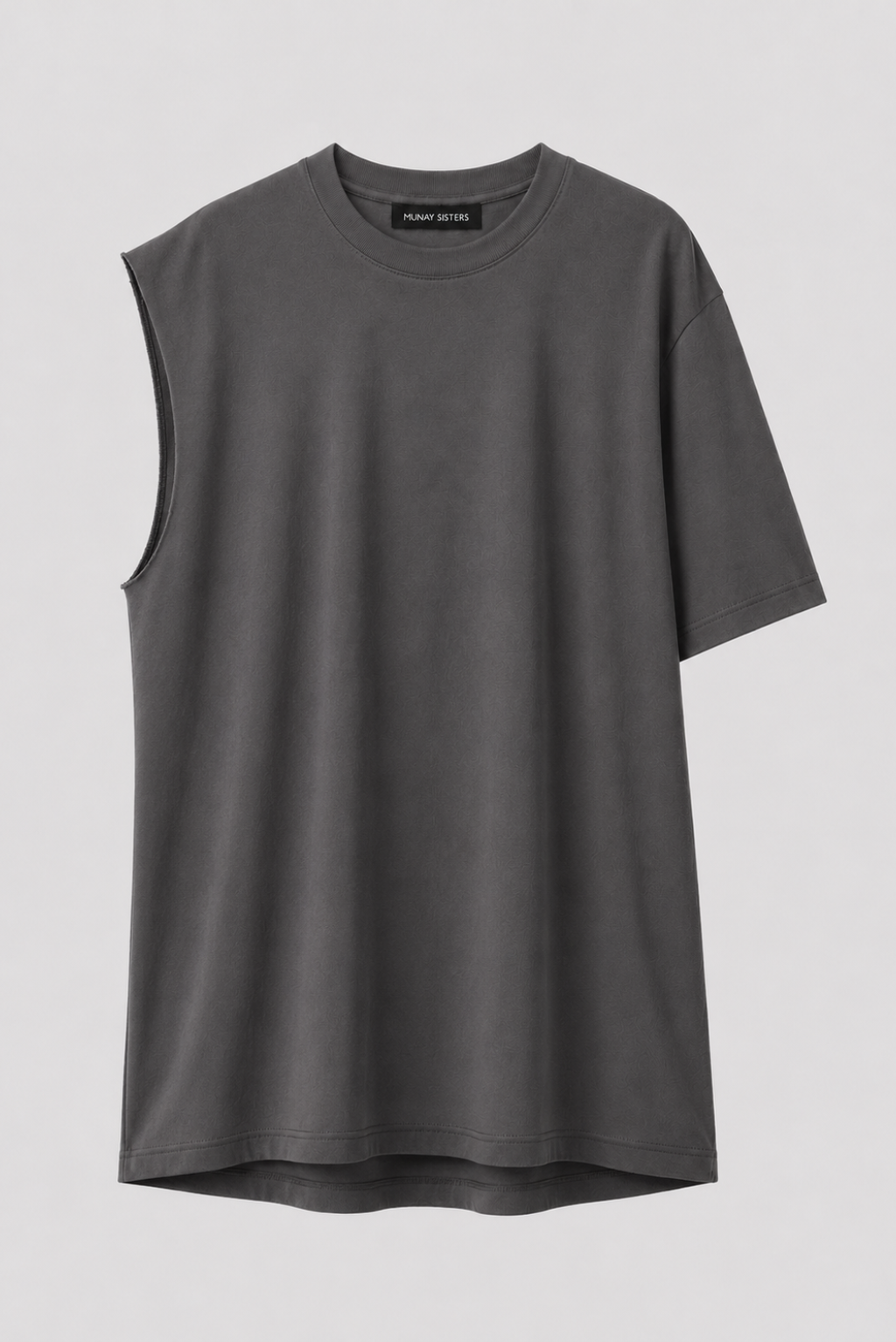 Basic One Sleeve Tee Gris