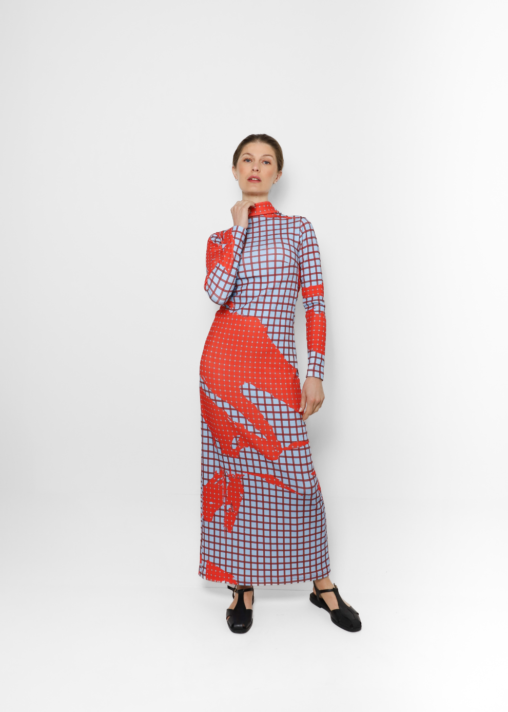 Sporty Sade Dress – Tartán Red