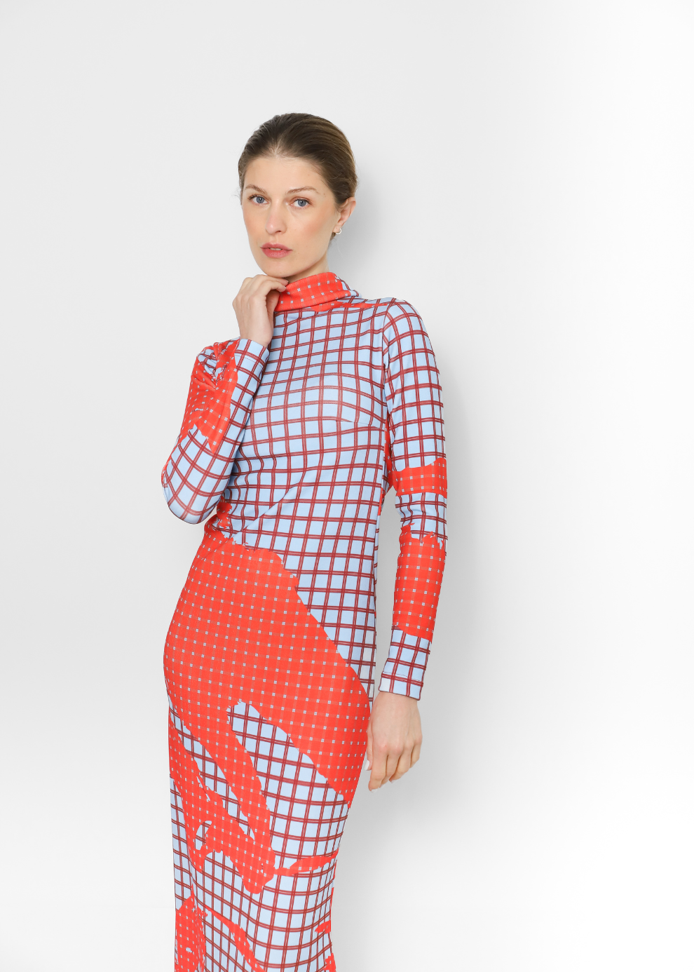 Sporty Sade Dress – Tartán Red