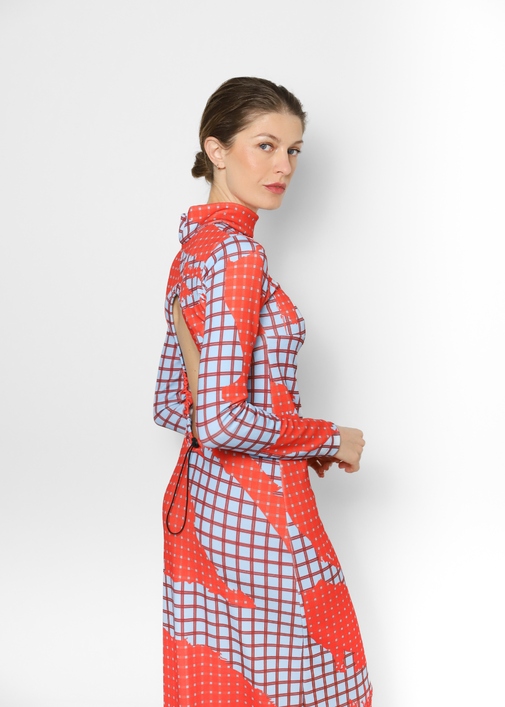 Sporty Sade Dress – Tartán Red