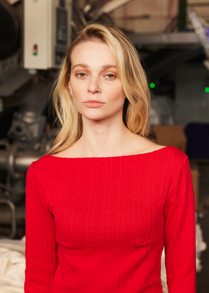 Top Cuello Bote Rojo