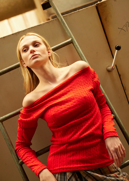 Top Cuello Bote Rojo