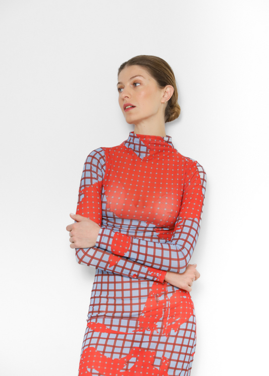 Vestido Tartán Red