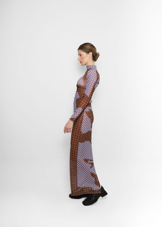 Vestido Tartán Brown