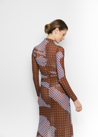 Vestido Tartán Brown