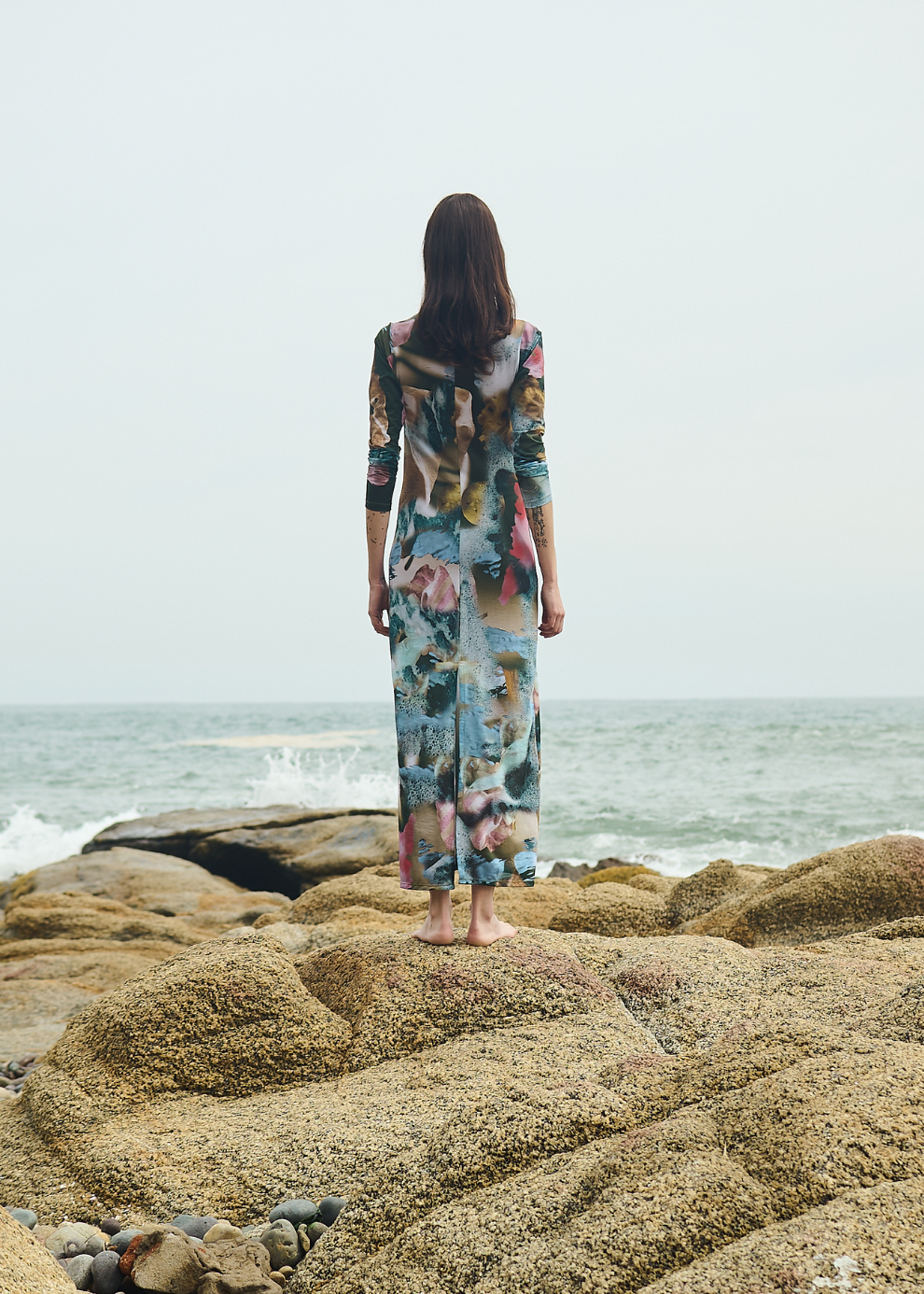 Vestido Cuello Alto Seaweed Verde