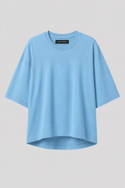 Polera Basic Tee Celeste