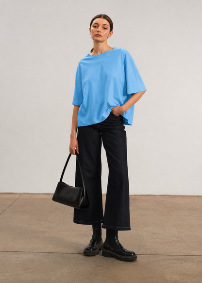 Polera Basic Tee Celeste