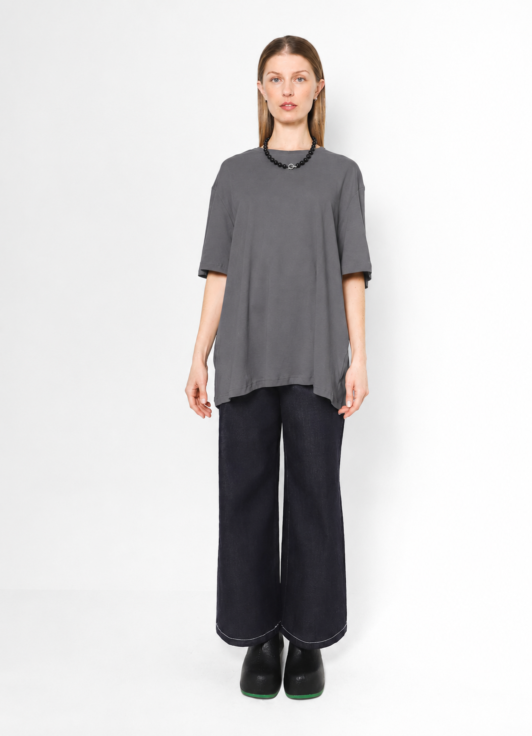Basic Long Tee Gris