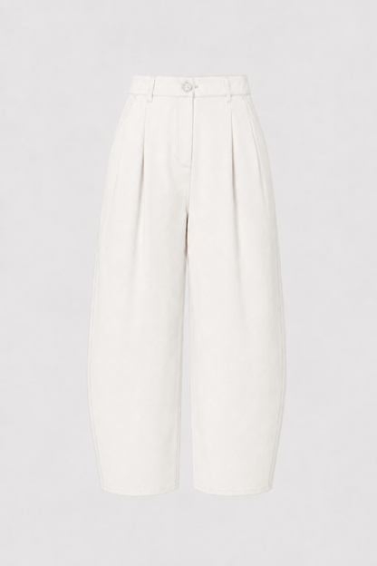 Pantalón Denim Balloon Blanco