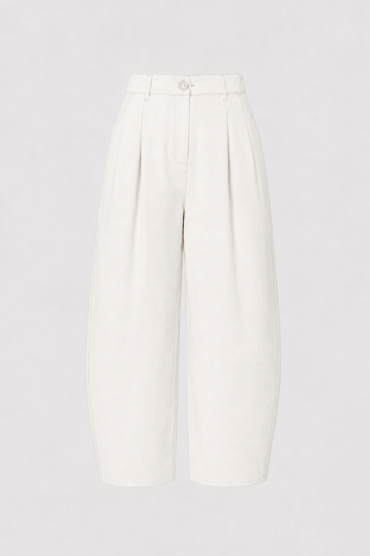 Pantalón Denim Balloon Blanco