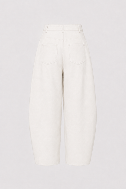 Pantalón Denim Balloon Blanco