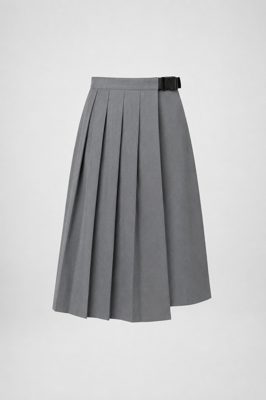 Falda Plisada Sporty Gris