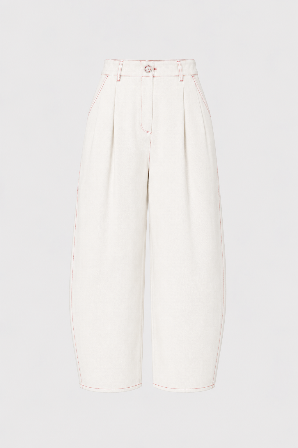 Pantalón Denim Balloon Blanco