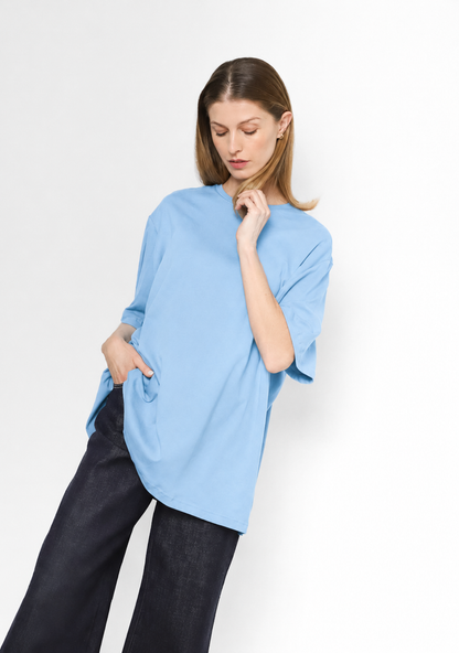 Basic Long Tee Celeste
