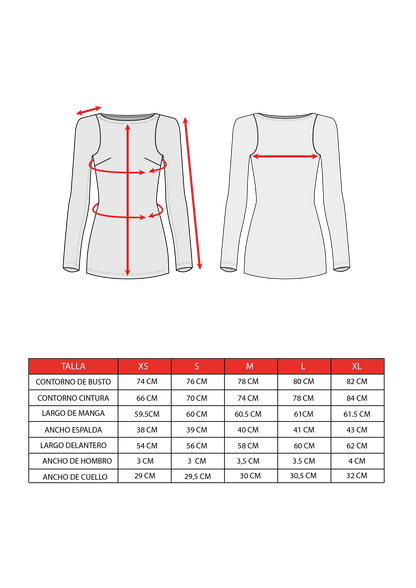 Top Cuello Bote Rojo