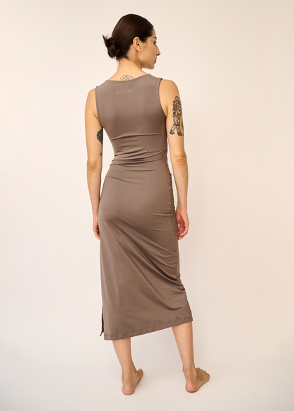 Vestido Wave Café Claro