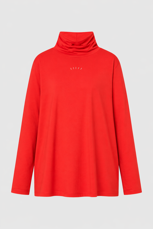 High Neck Tee Rojo