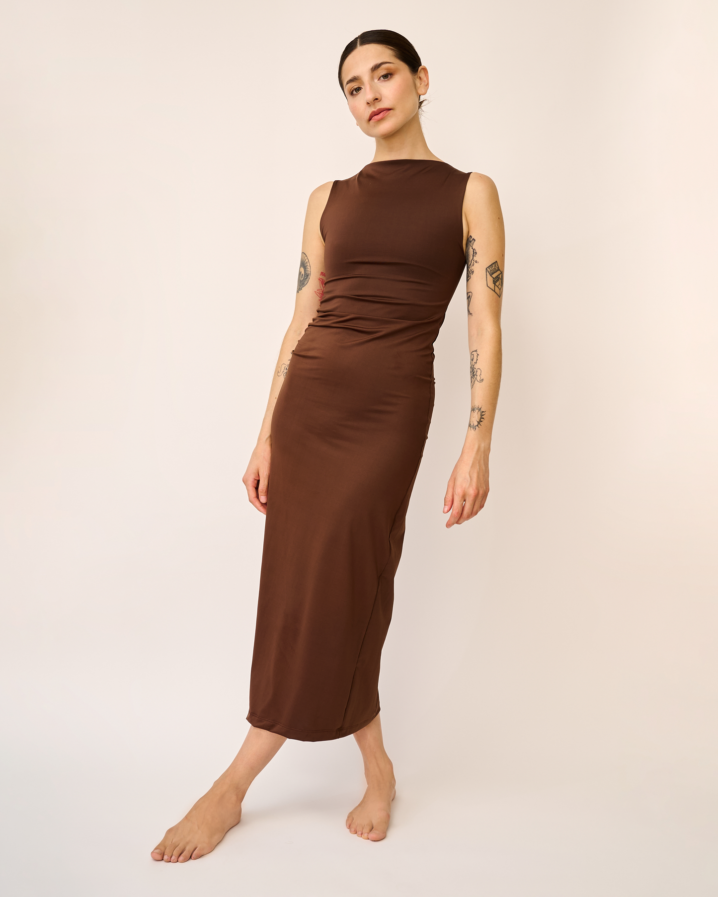 Vestido Wave Café Moro