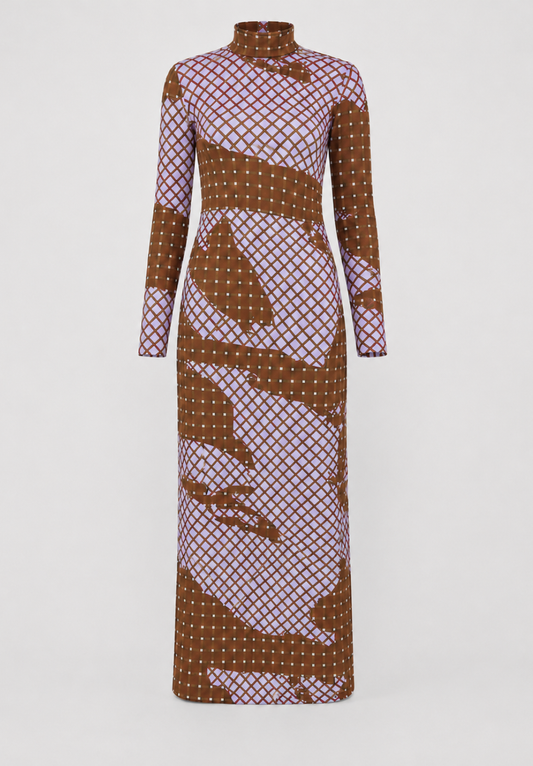 Sporty Sade Dress – Tartán Brown
